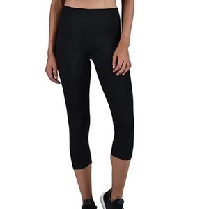 Glyder Mid Rise Cropped Black Legging Size Small